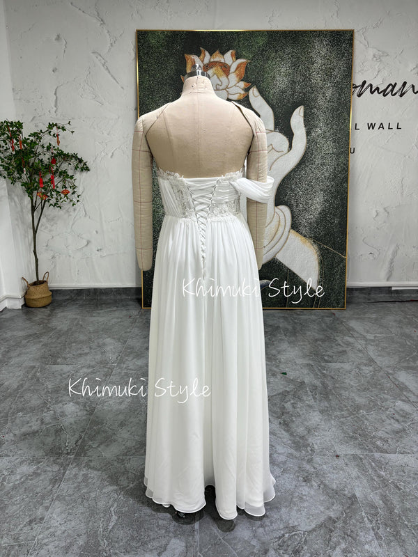 maxi bridal dress