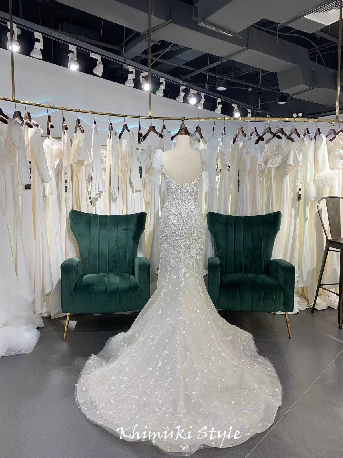 Mermaid Backless Wedding Dress