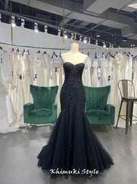 Black Lace Wedding Dress