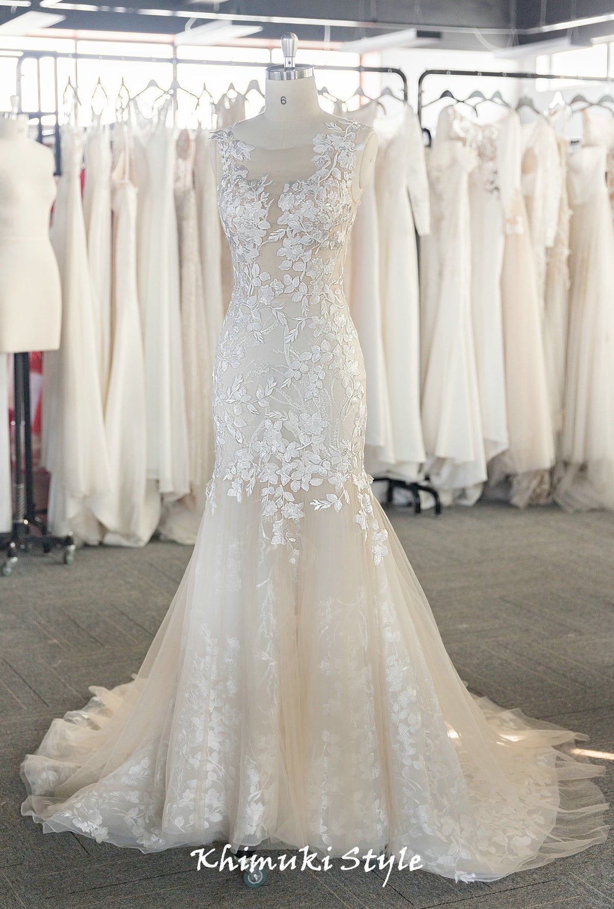 French lace wedding dress