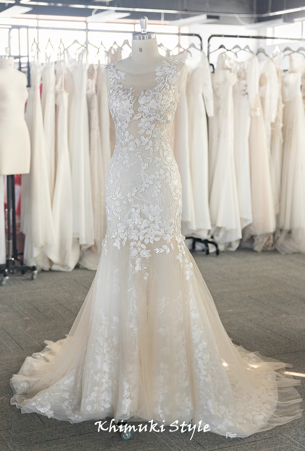 French lace wedding dress