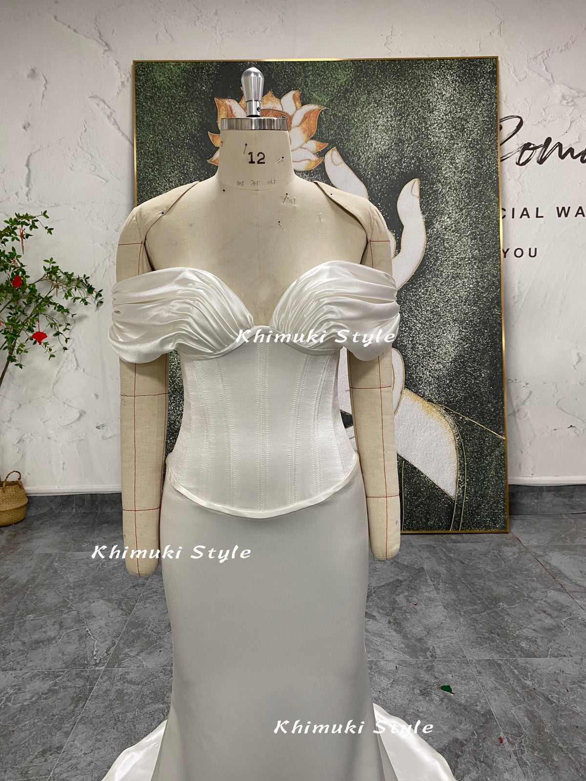 v-waistline wedding dress