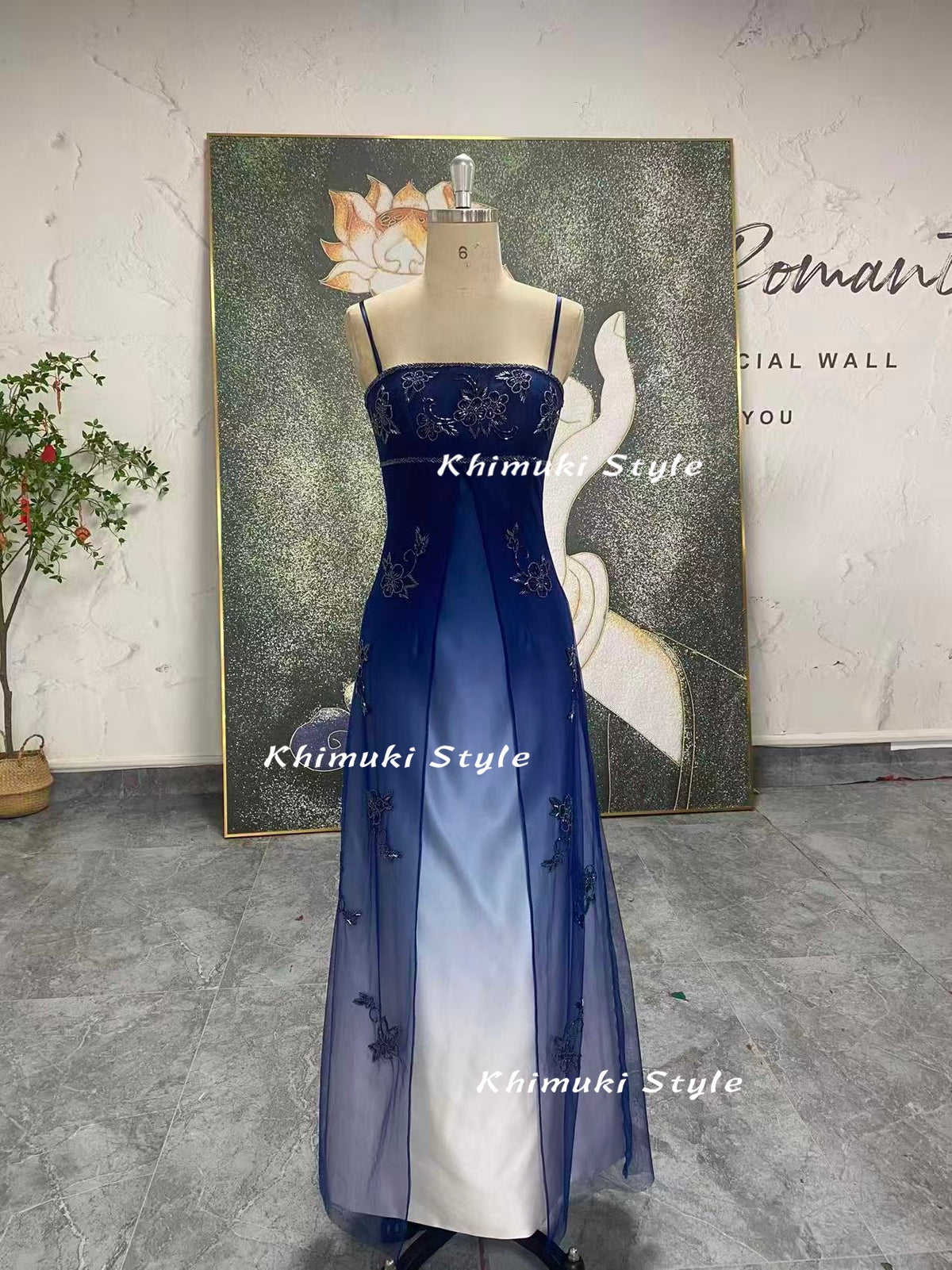 Navy Blue prom dress