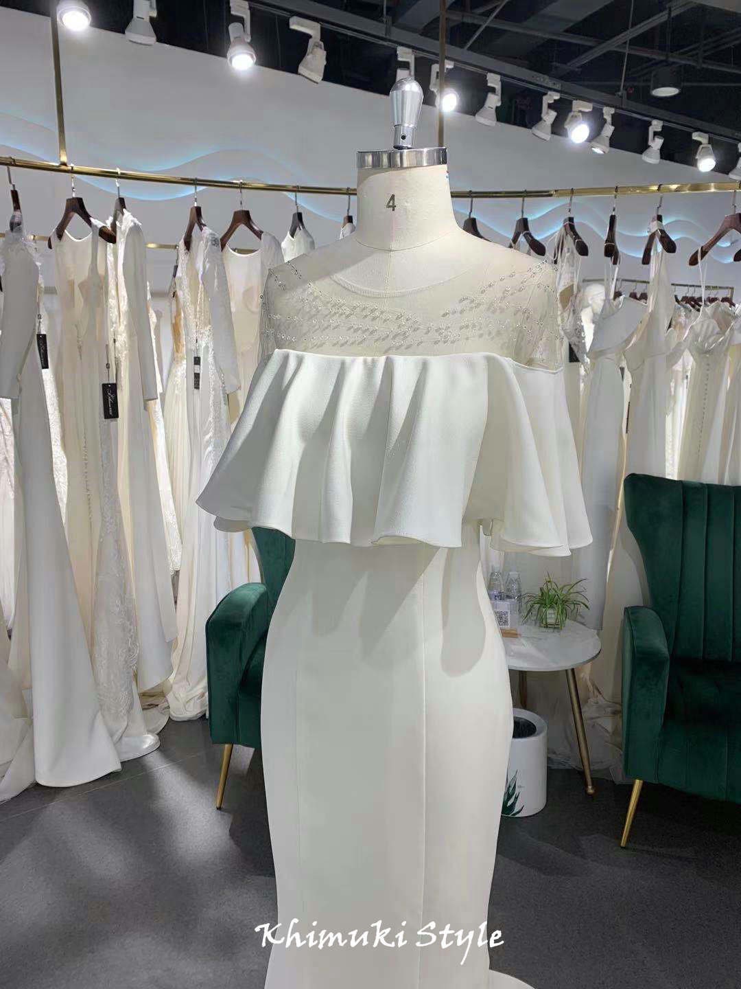 Off Shoulder Bohemian Wedding Dress