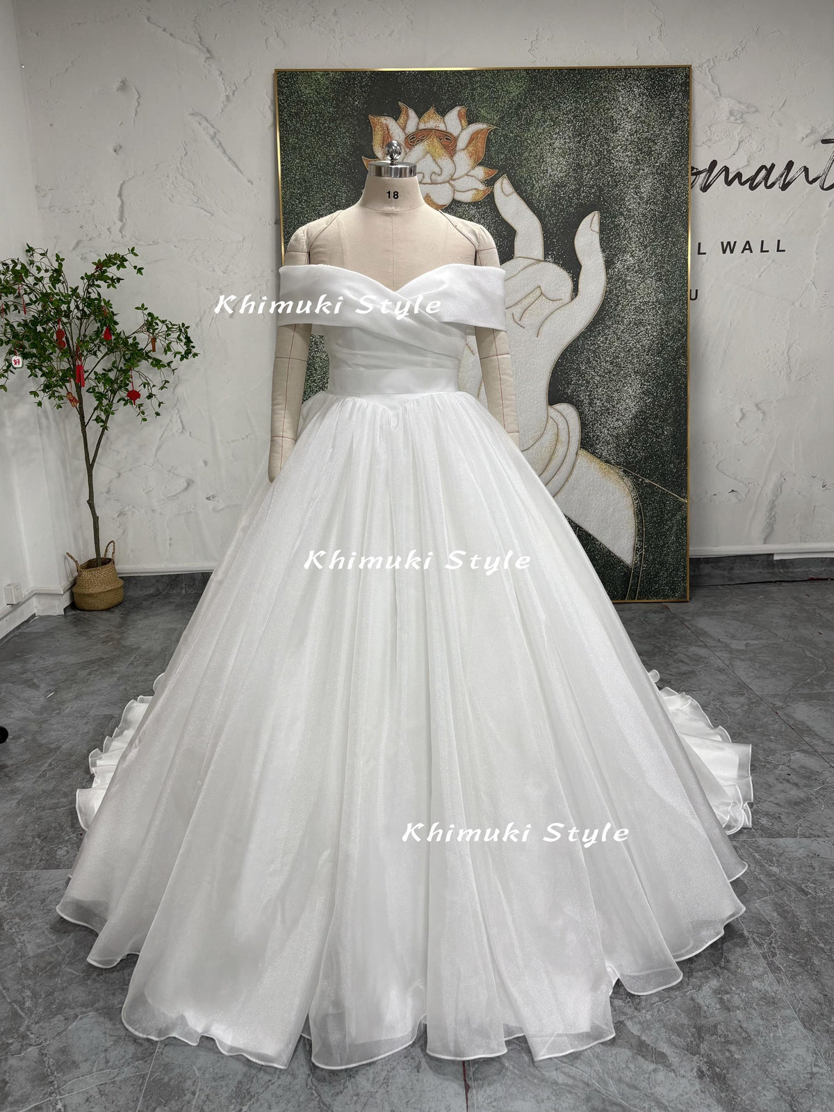 Off Shoulder Wedding Dress