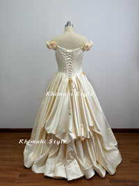 Off Shoulder Sleeve Wedding Dress