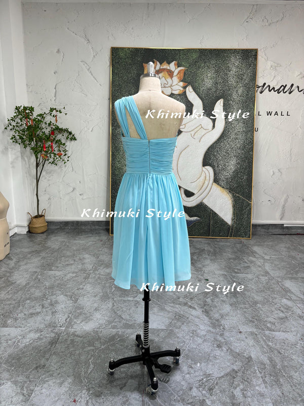  Light Blue Bridesmaid Dress