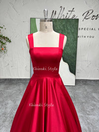 ball gown red party dress 