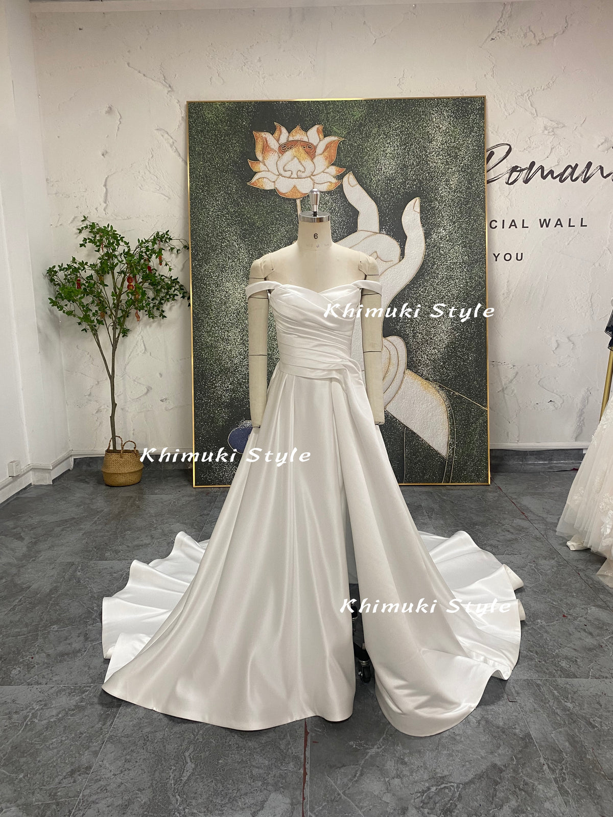 Sexy Slit Wedding Dress