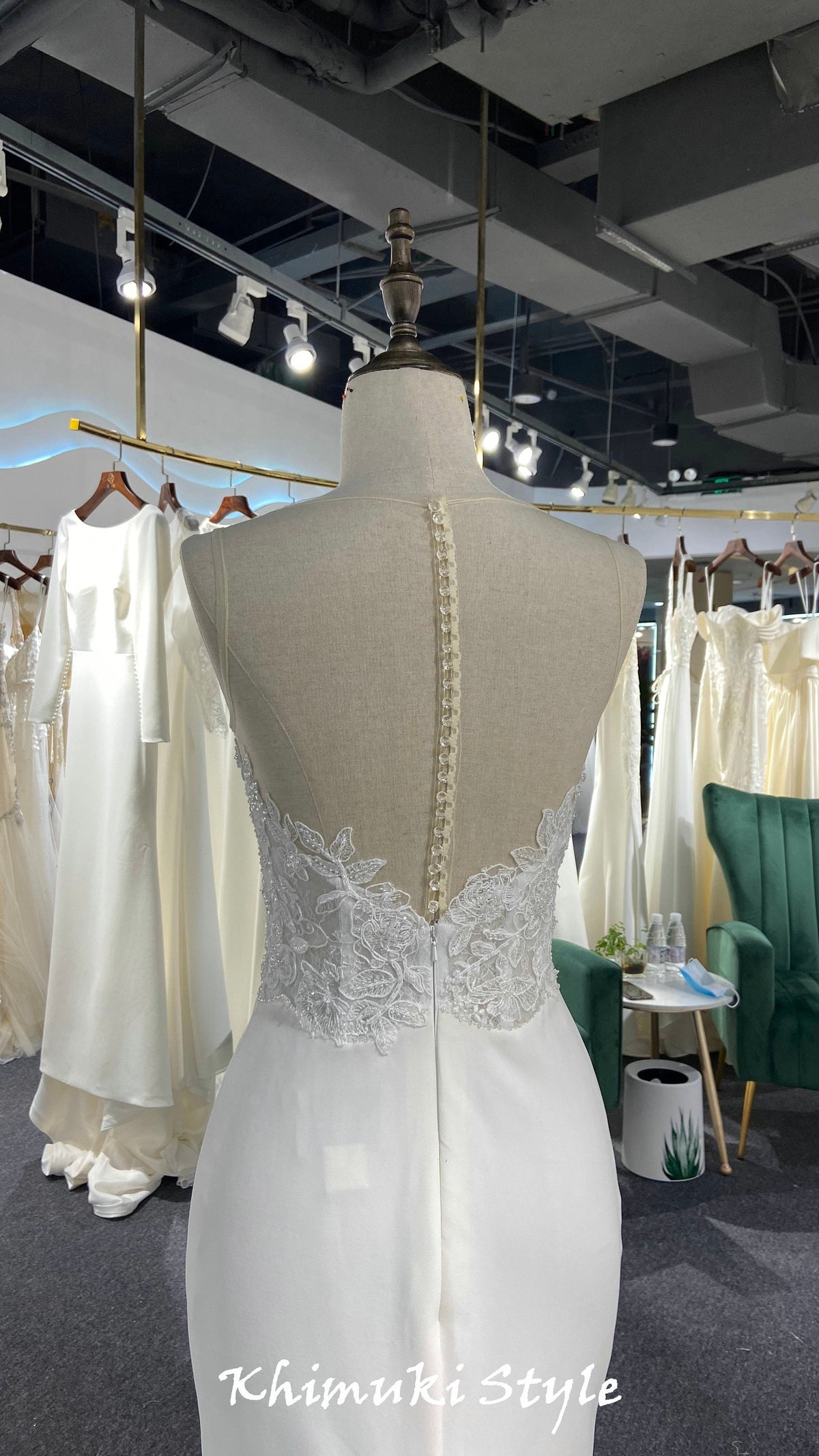 sexy summer lace bridal dress