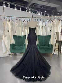  Black Lace Wedding Dress