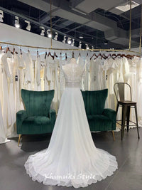 Sheer Lace Wedding Dress