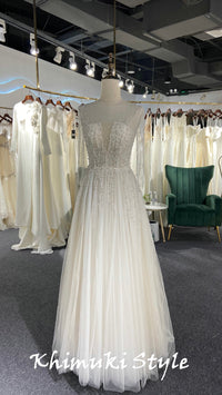 sexy sheer wedding dress