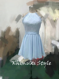 Halter Neckline Prom Dress