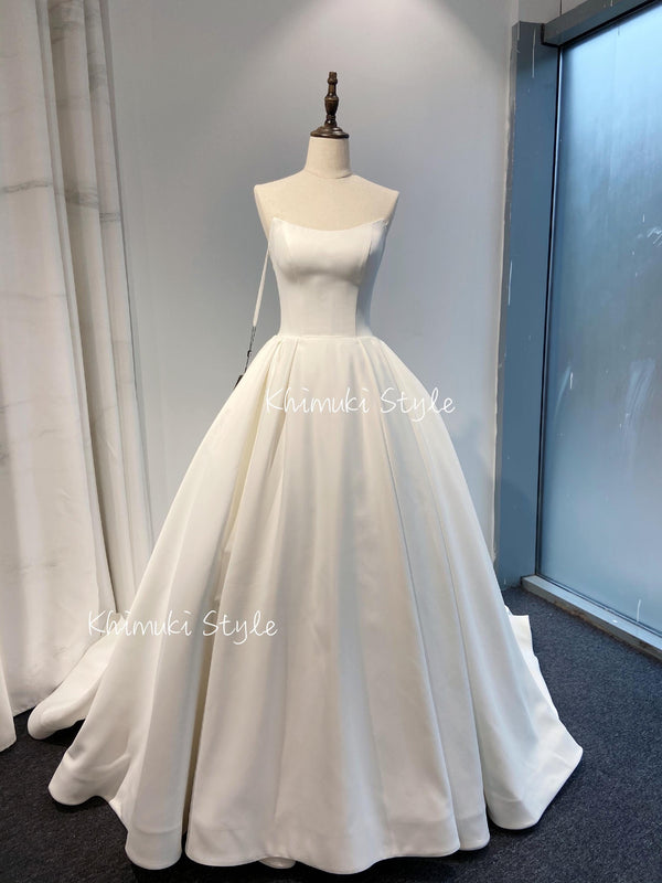 Soft Satin Wedding Dress