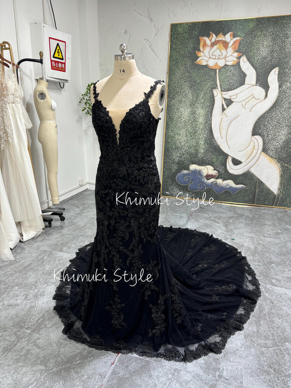 Long Train Mermaid Wedding Dress