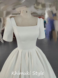 Square Neckline Ball Gown