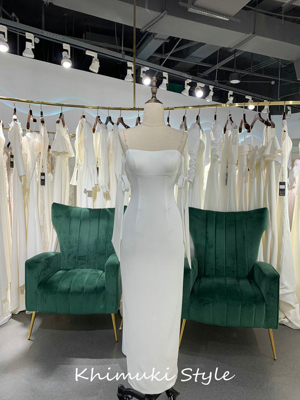 Fit and Flare Short Wedding Dress