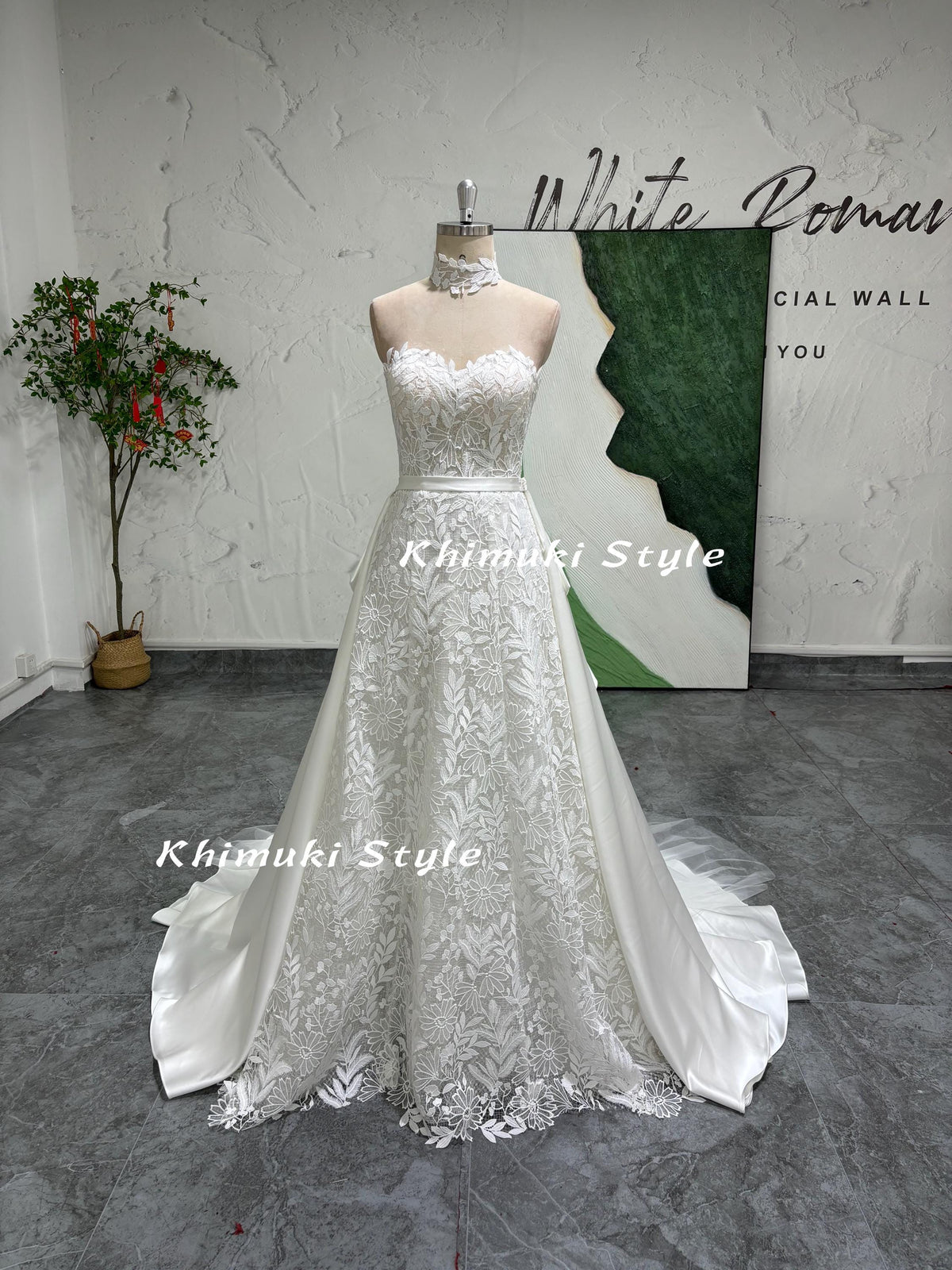 Floral Lace Wedding Dress