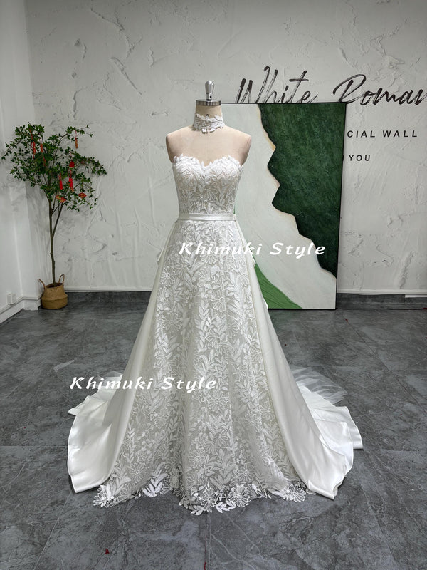 Floral Lace Wedding Dress