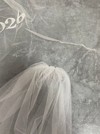 Custom Wedding Veil with Wedding Date