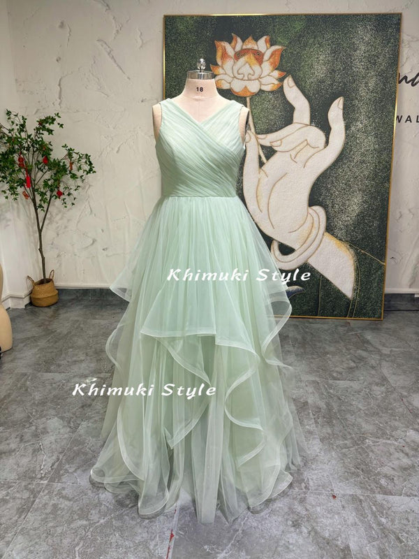  Sage Green Party Dress