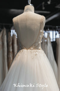 Backless Summer Bridal Dress