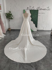 v-back bridal dress