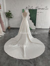 v-back bridal dress