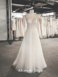 A-line Floral Wedding Dress