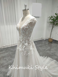 Sheer  Lace Wedding Dress