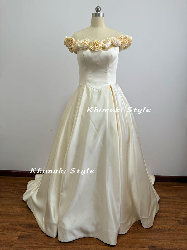 Off Shoulder Wedding Dress