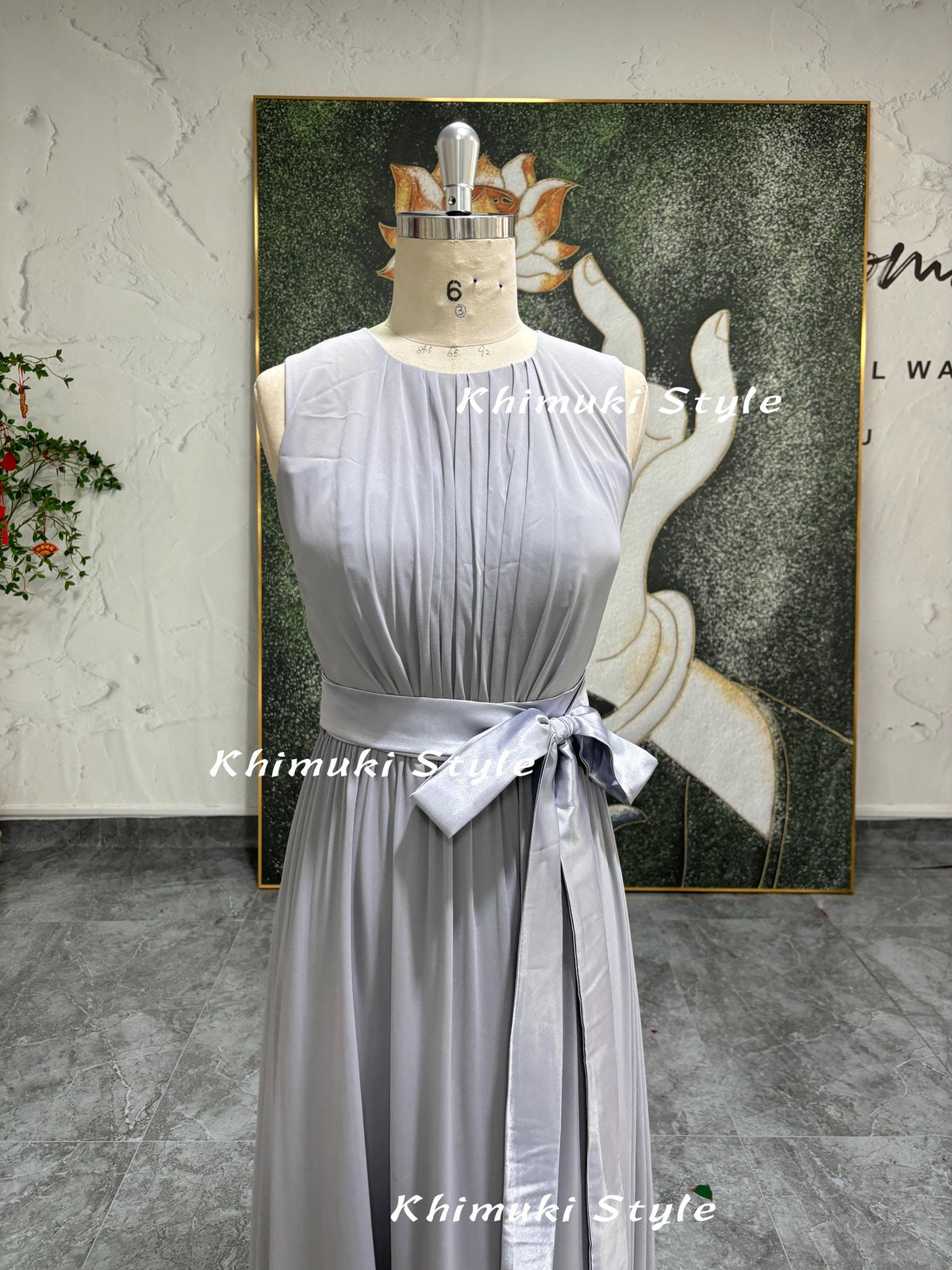 Vintage Gray Party Dress