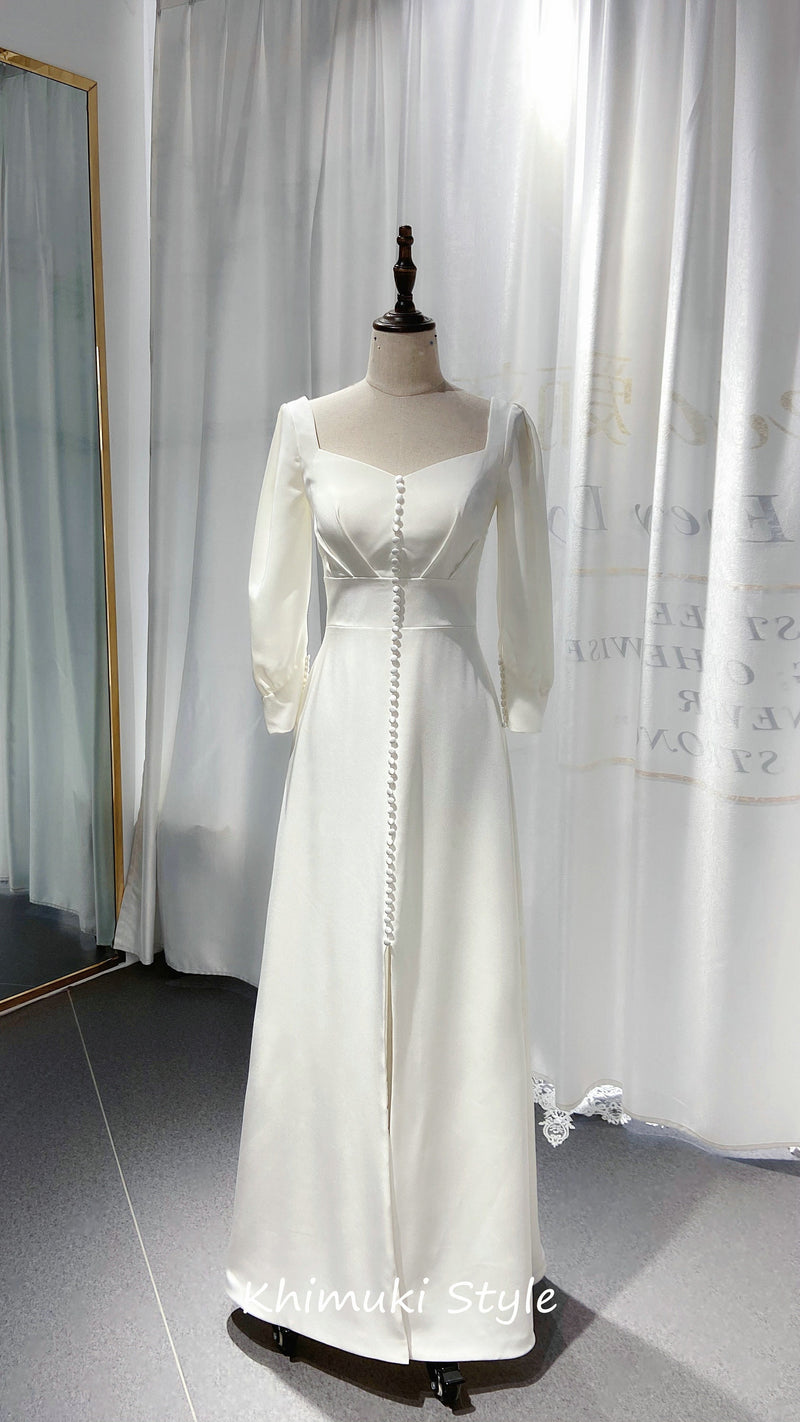 Vintage Long sleeve wedding dress