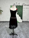 vintage red and black party dress