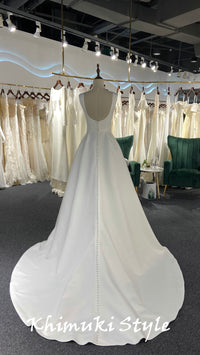 low back wedding dress