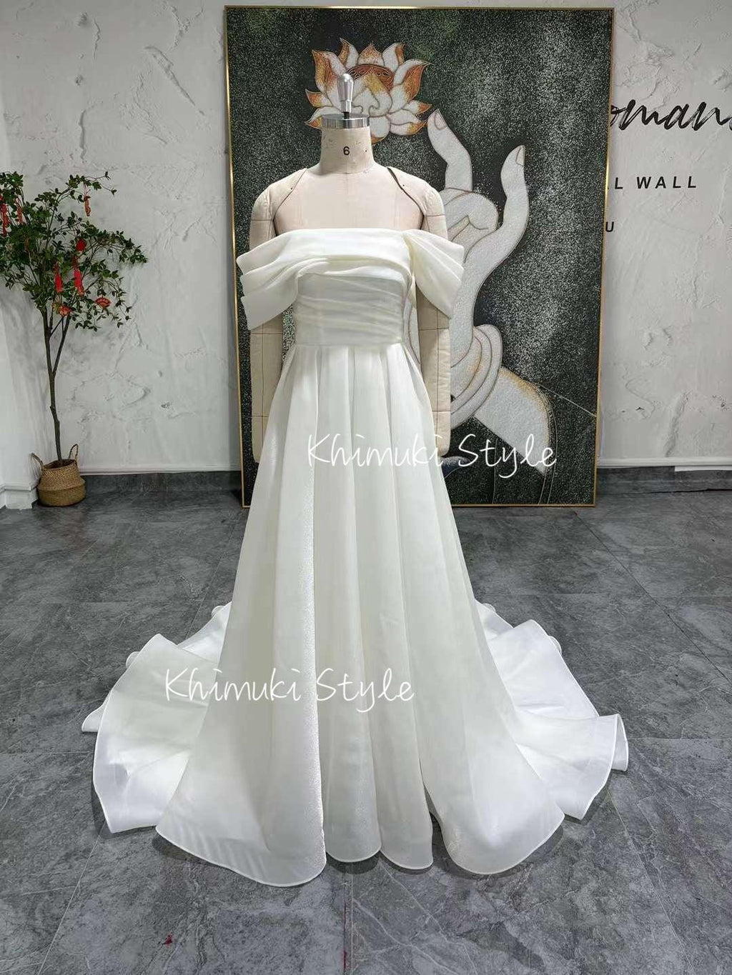white wedding dress