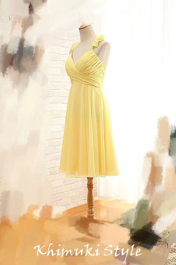 Knee Length Bridesmaid Dress