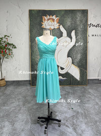 blue bridesmaid dress