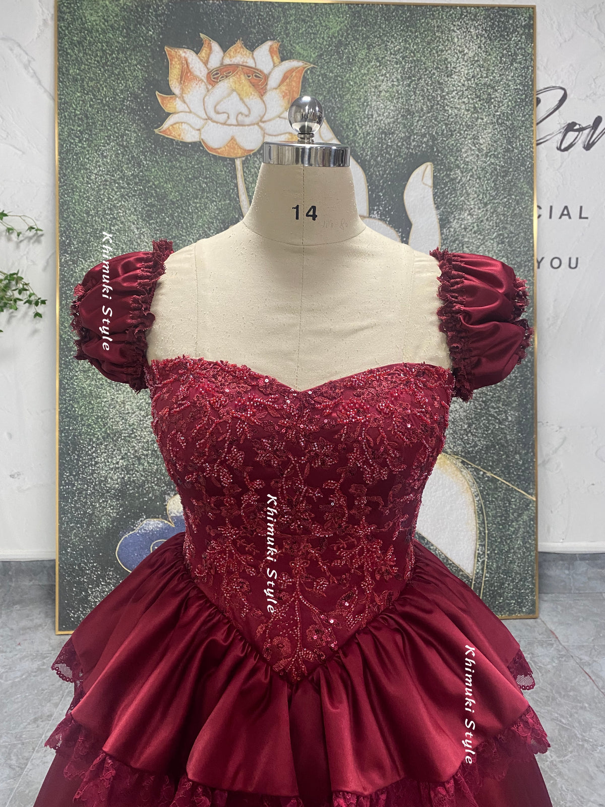 cap sleeve ball gown prom dress