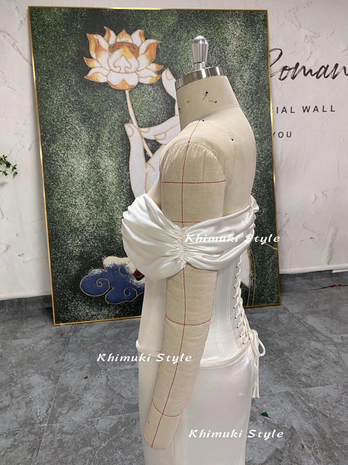 cap sleeve ivory wedding gown