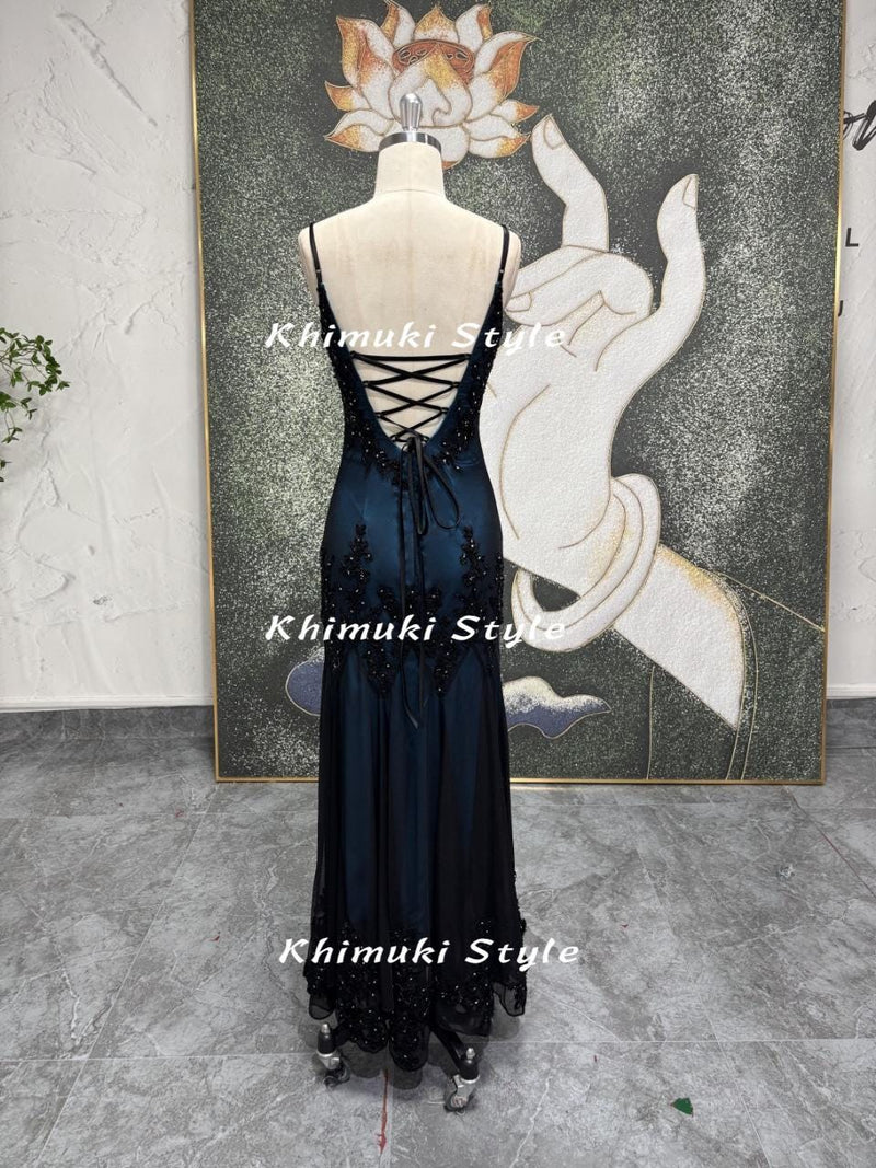 spaghetti strap party dress