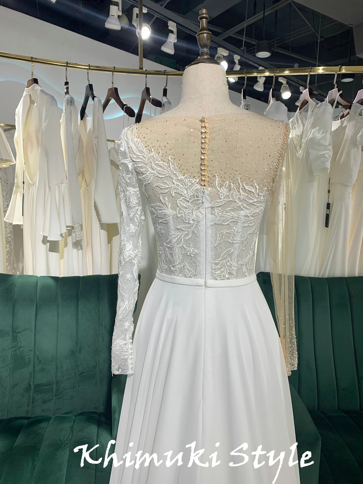 custom maxi bridal dress