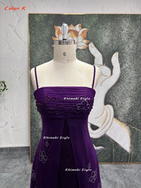 deep purple prom dress