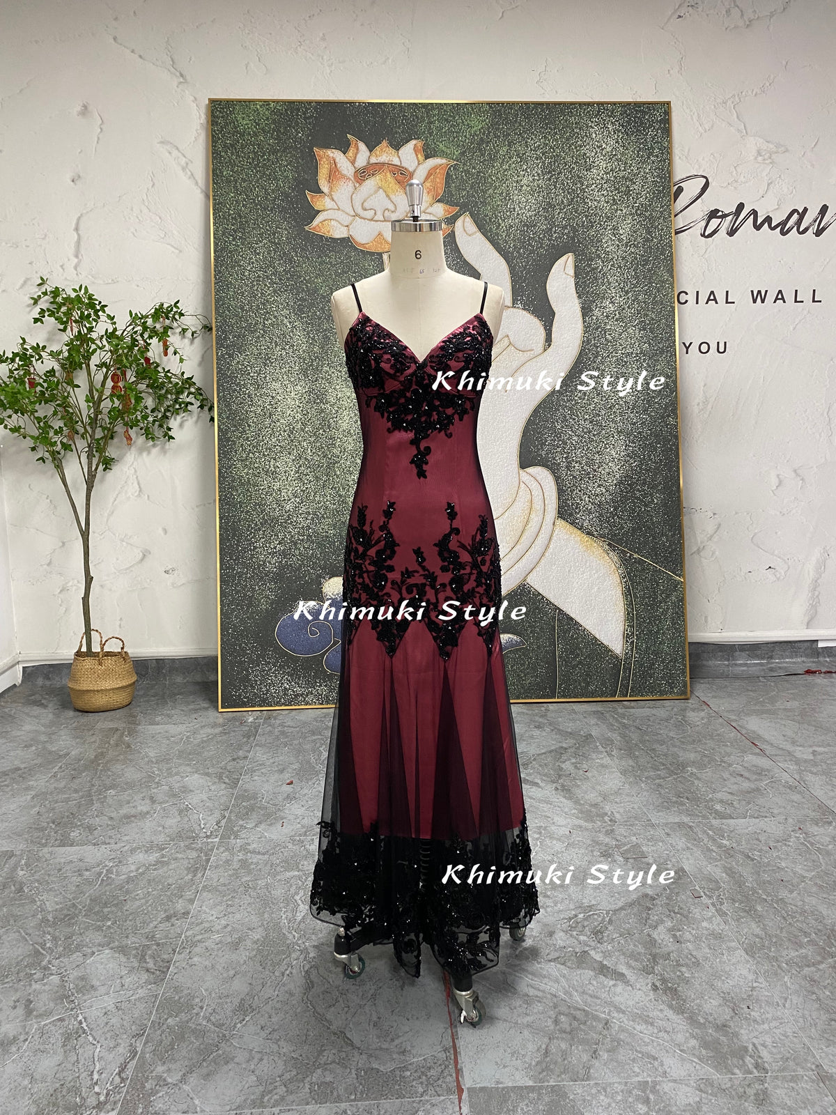 dusty pink prom dress