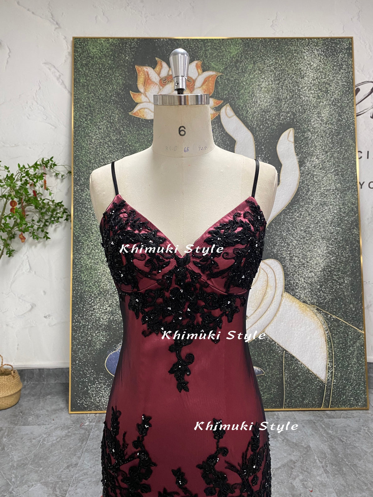 dusty pink prom gown