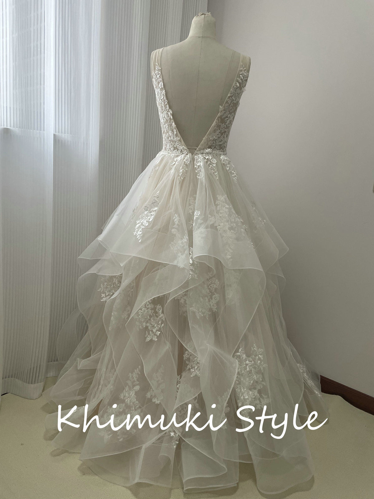 halter neckline bridal dress