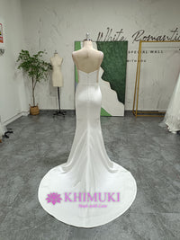 fit and flare ivory wedding dress