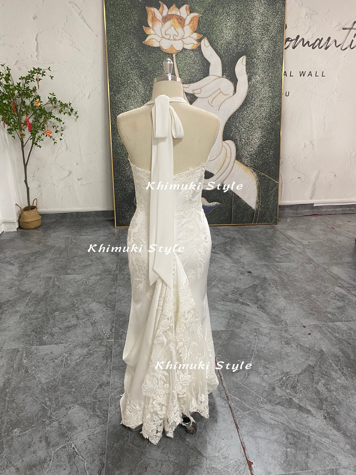 fit and flare lace wedding gown