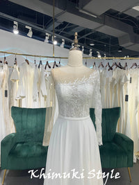 sheer boho bridal dress